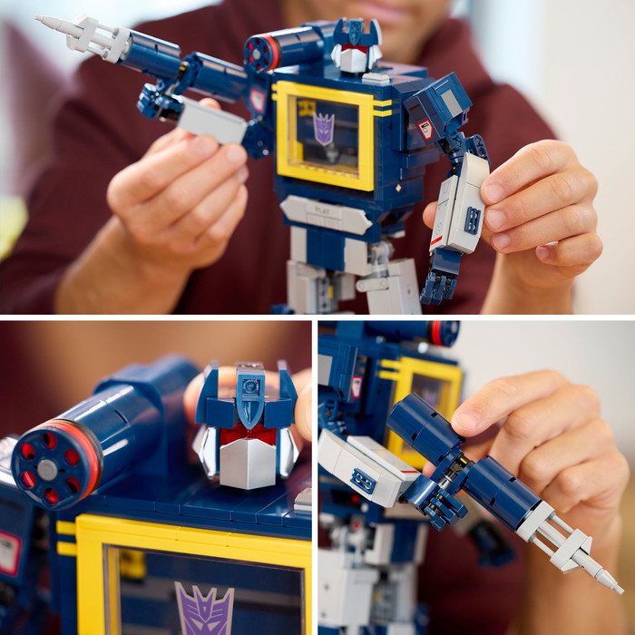 LEGO Icons Transformers: Soundwave 10358 produkt in gebrauch