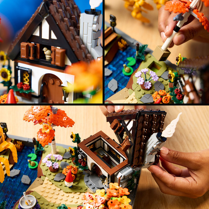LEGO Icons Autumn Cottage Garden 11372 product in use