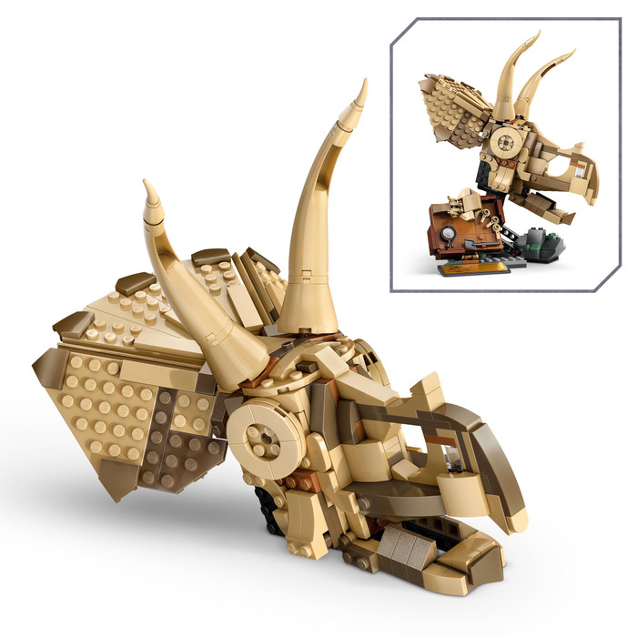 LEGO Jurassic World Dinosaurier-Fossilien: Triceratops-Schädel 76969 produkt in gebrauch