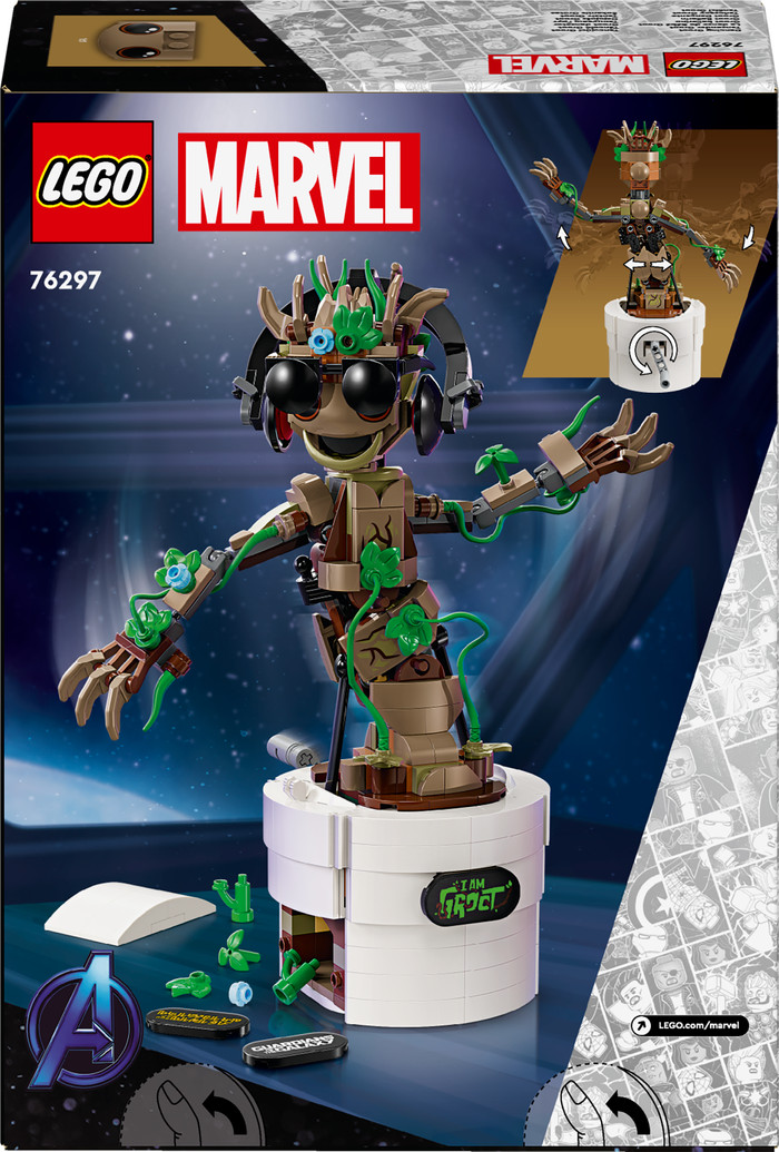 LEGO Marvel Tanzender Groot 76297 verpackung