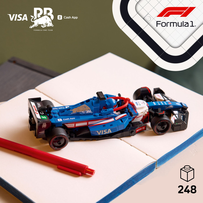 LEGO Speed Champions Visa Cash App RB VCARB 01 F1 Race Car 77246 visual supplier