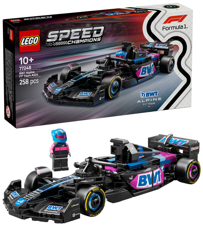 LEGO Speed Champions BWT Alpine F1 Team A524 Race Car 77248 right side
