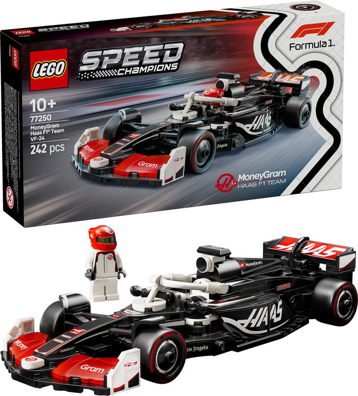 LEGO Speed Champions MoneyGram Haas F1 Team VF-24 Race Car 77250 right side