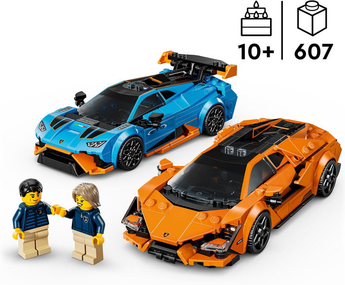 LEGO Speed Champions Lamborghini Revuelto und Huracán STO 77238 visueller lieferant