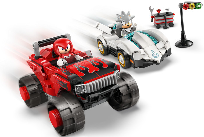 LEGO Sonic the Hedgehog Silvers Auto vs. Knuckles' Monstertruck 77118 produkt in gebrauch