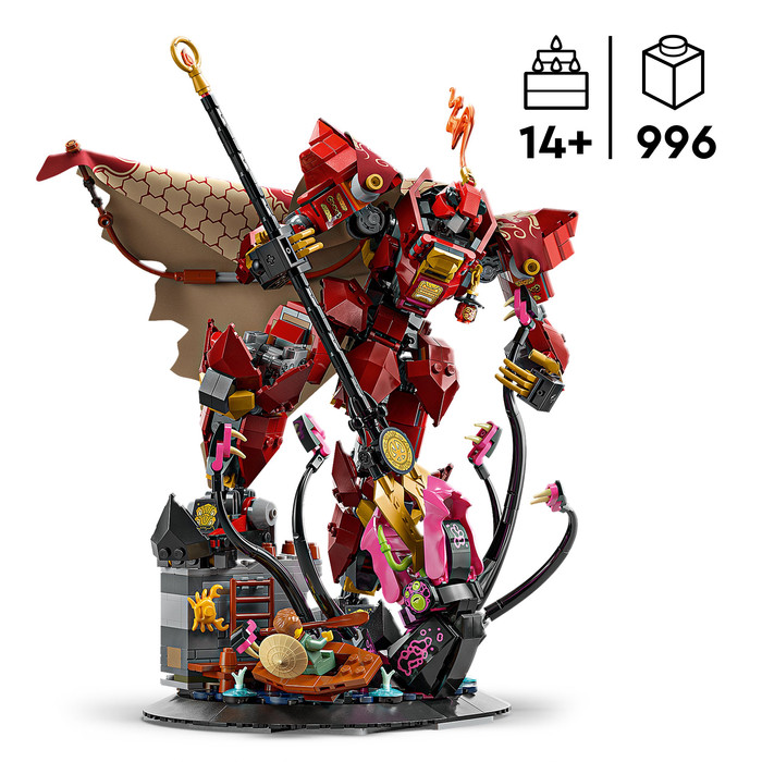 LEGO Ninjago Der Feuerritter-Mech 71846 produkt in gebrauch