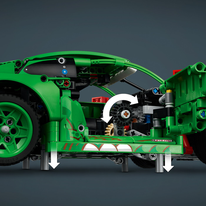 LEGO Technic Porsche 911 GT3 R REXY AO Racing Rennwagen 42224 produkt in gebrauch