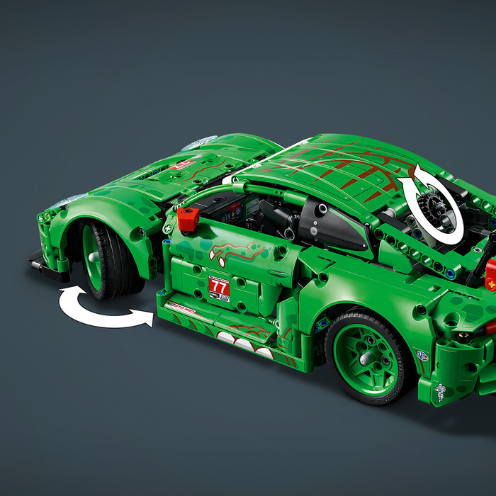 LEGO Technic Porsche 911 GT3 R REXY AO Racing Rennwagen 42224 produkt in gebrauch