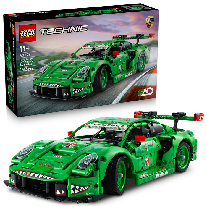 LEGO Technic Porsche 911 GT3 R REXY AO Racing Rennwagen 42224 rechte seite