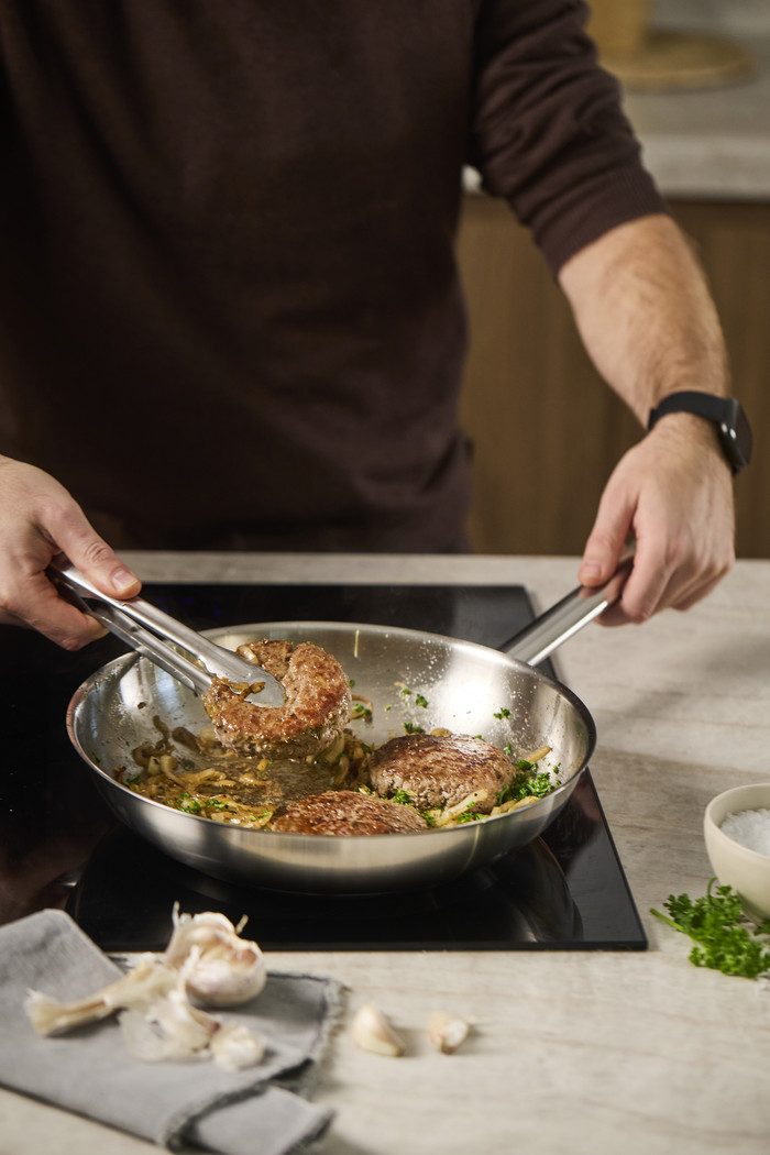 Demeyere Classic 3 Bratpfanne 24 cm produkt in gebrauch