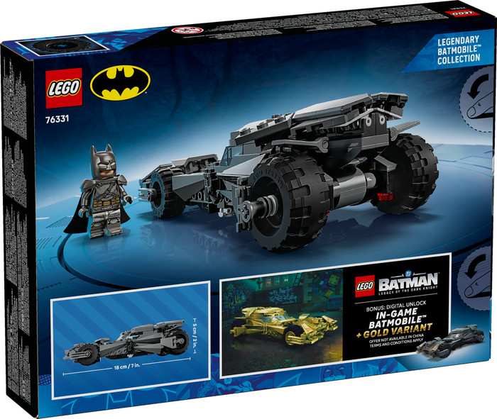 LEGO DC Batman vs. Superman: Batmobil 76331 verpackung