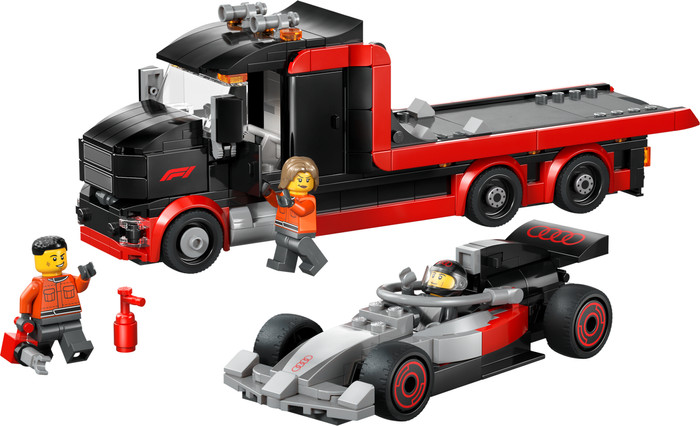 LEGO City F1 Truck mit Audi F1 Rennwagen 60493 Main Image
