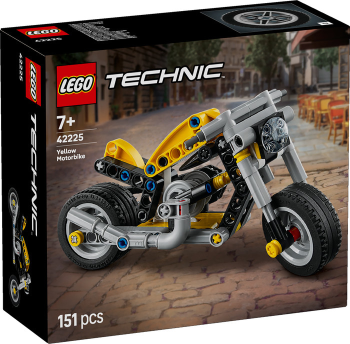 LEGO Technic Yellow Motorcycle 42225 packaging