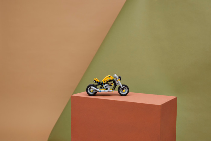 LEGO Technic Yellow Motorcycle 42225 product in use