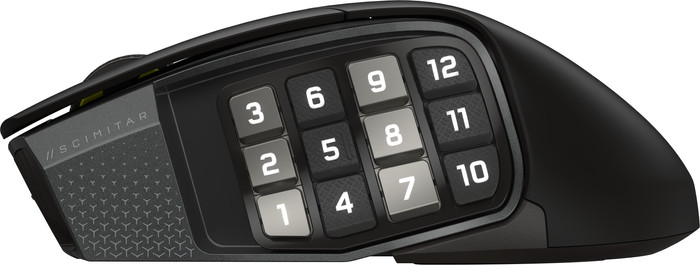 Corsair Scimitar Elite Wireless SE Gaming-Maus linke seite