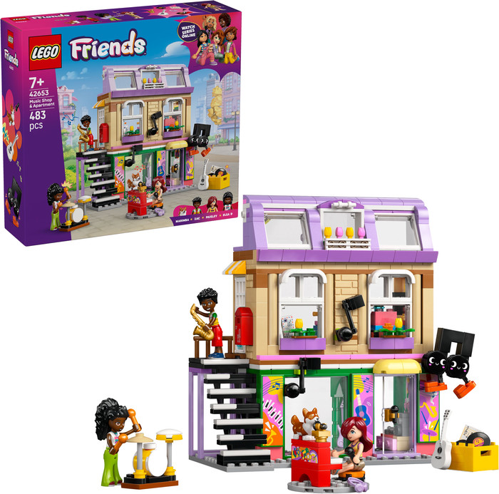 LEGO Friends Musikladen und Wohnung 42653 rechte seite