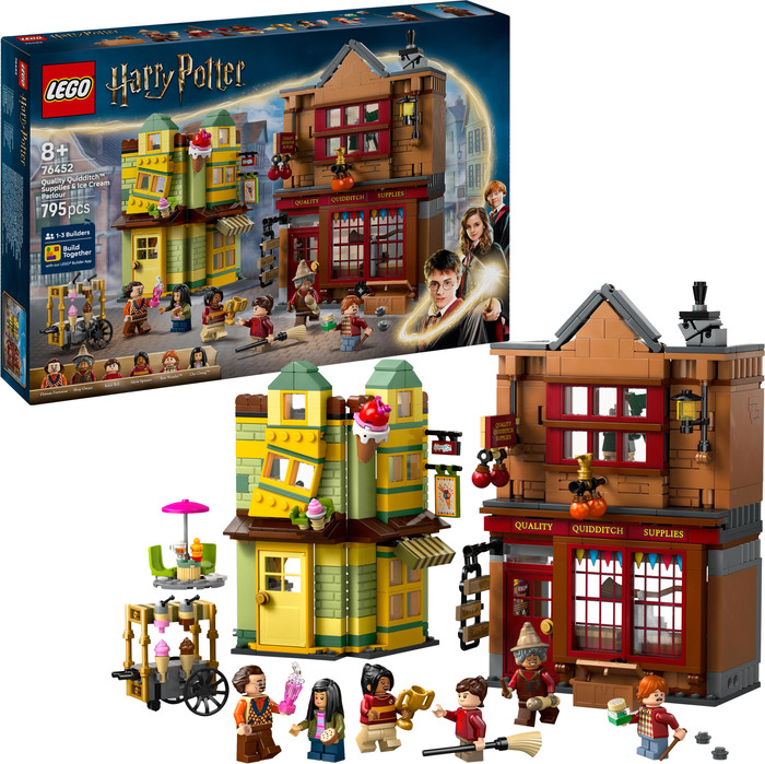 LEGO Harry Potter Quality Quidditch Supplies and Ice Cream Parlour 76452 right side