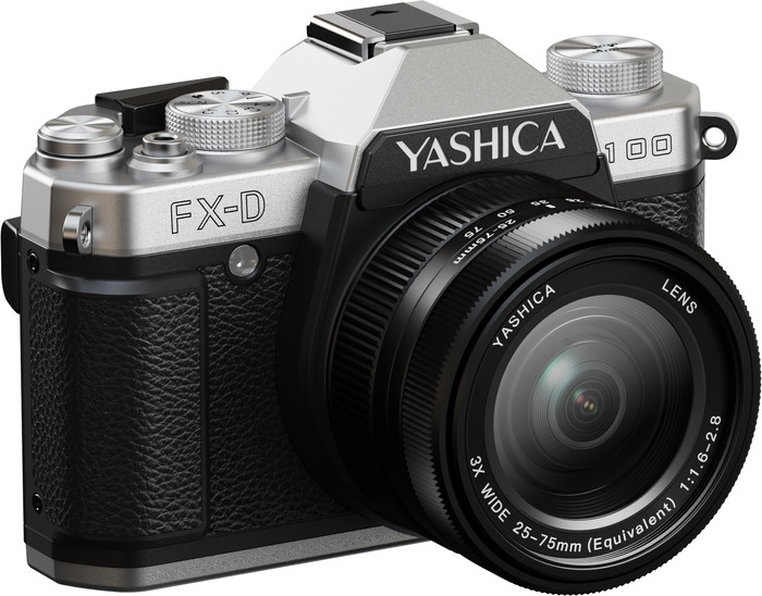 Yashica FX-D 100 Digital Film Simulation Kamera linke seite
