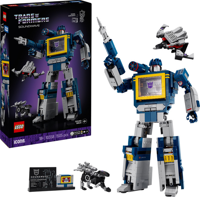 LEGO Icons Transformers: Soundwave 10358 rechte seite