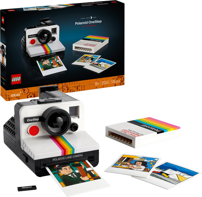 LEGO Ideas Polaroid OneStep SX-70 Sofortbildkamera 21345 rechte seite