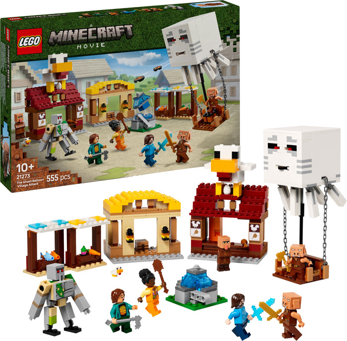 LEGO Minecraft The Ghast Balloon Village Attack 21273 right side