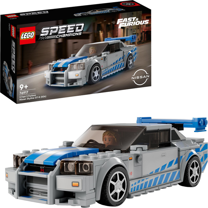 LEGO Speed Champions 2 Fast 2 Furious Nissan Skyline GT-R (R34) 76917 right side