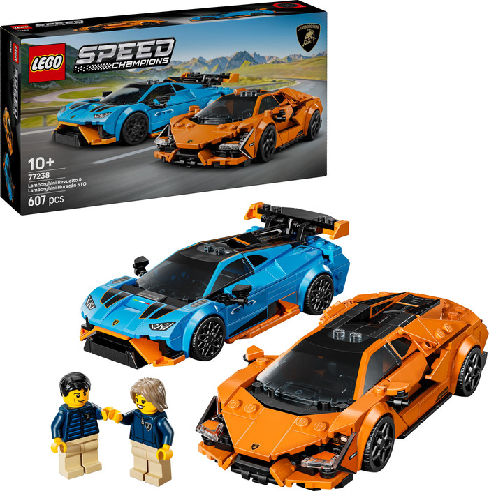 LEGO Speed Champions Lamborghini Revuelto und Huracán STO 77238 rechte seite