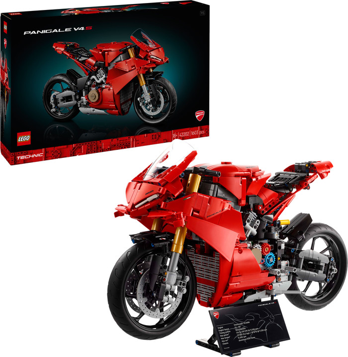 LEGO Technic Ducati Panigale V4 S Motorcycle 42202 right side