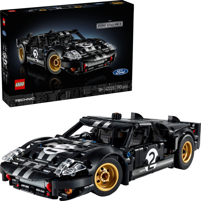 LEGO Technic 1966 Ford GT40 MKII Race Car 42223 right side