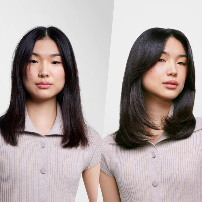 Dyson Supersonic Nural Straight+Wavy Red Velvet produkt in gebrauch