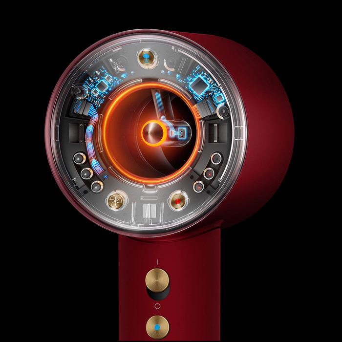 Dyson Supersonic Nural Straight+Wavy Red Velvet visueller lieferant