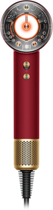 Dyson Supersonic Nural Straight+Wavy Red Velvet linke seite