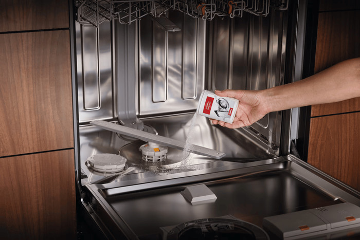 Miele Descaling Agent 250g product in use