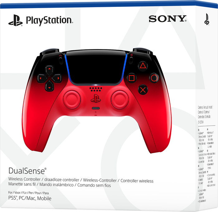 Sony PlayStation 5 DualSense Kabelloser Controller Techno Red verpackung