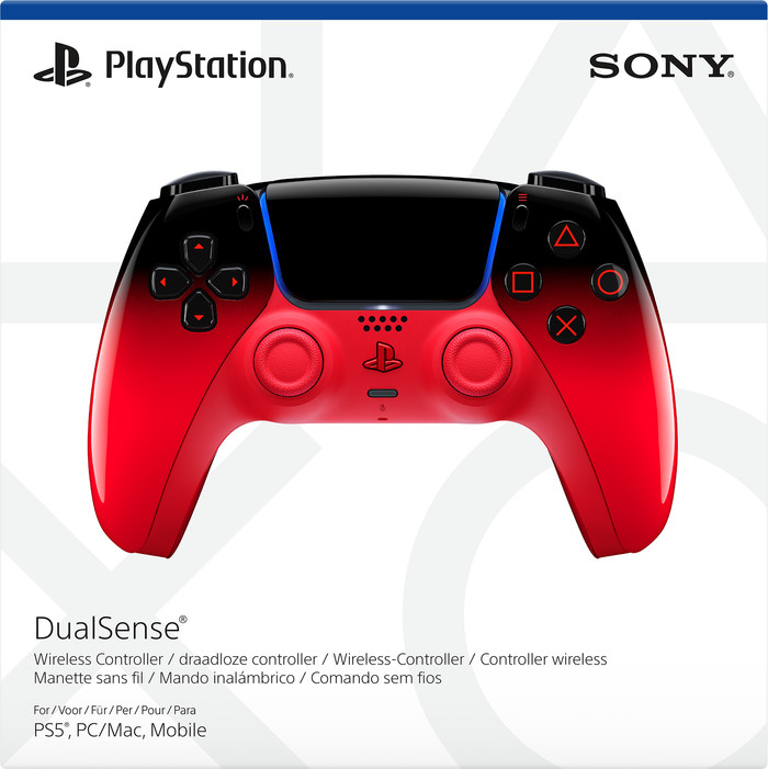 Sony PlayStation 5 DualSense Kabelloser Controller Techno Red verpackung