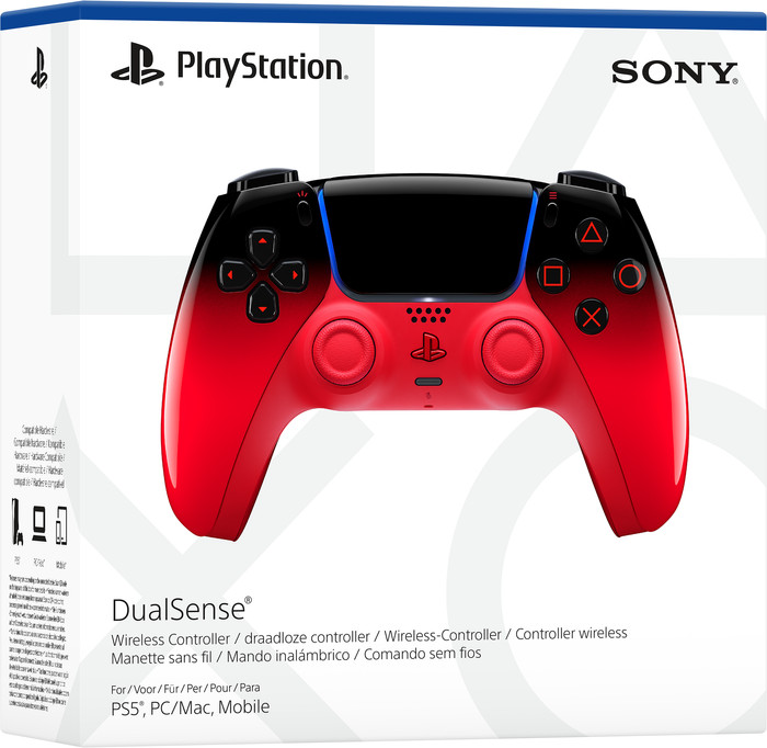 Sony PlayStation 5 DualSense Kabelloser Controller Techno Red verpackung