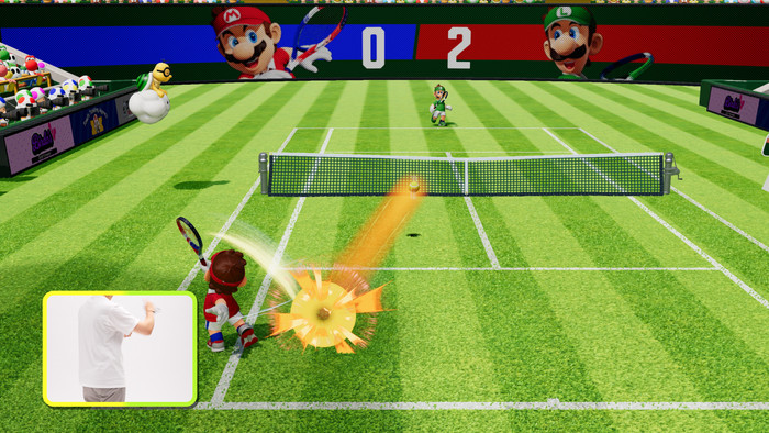 Nintendo Mario Tennis Fever Nintendo Switch 2 produkt in gebrauch