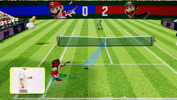 Nintendo Mario Tennis Fever Nintendo Switch 2 produkt in gebrauch