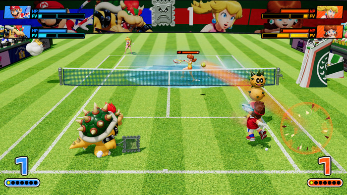 Nintendo Mario Tennis Fever Nintendo Switch 2 produkt in gebrauch