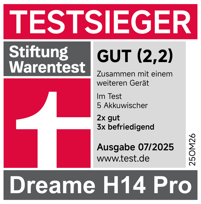 Dreame H14 Pro produkt in gebrauch
