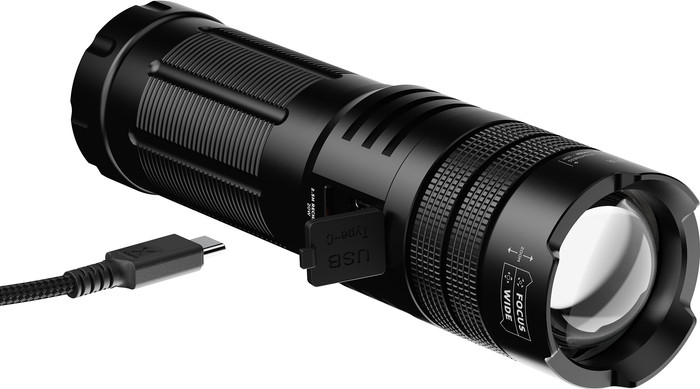 Xtorm Powerbank mit Taschenlampe 10.500 mAh mit Schnellladen Schwarz detail