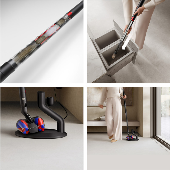 Dyson PencilVac Fluffycones produkt in gebrauch
