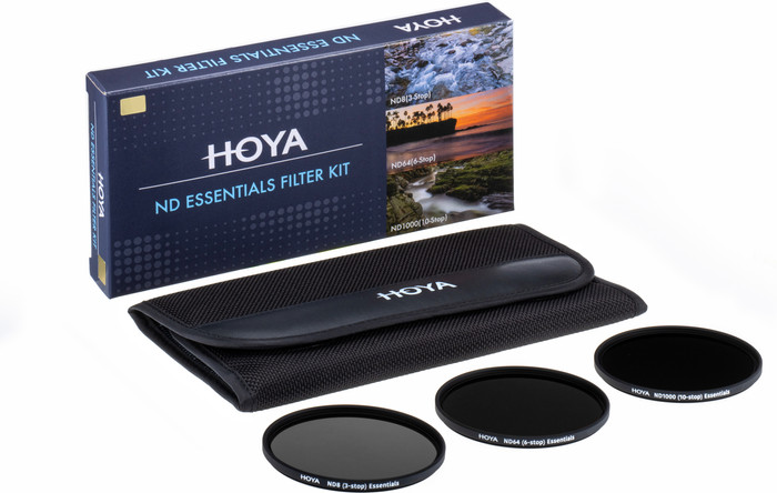 Hoya ND Essentials Filter Kit 8/64/1000 82mm packaging