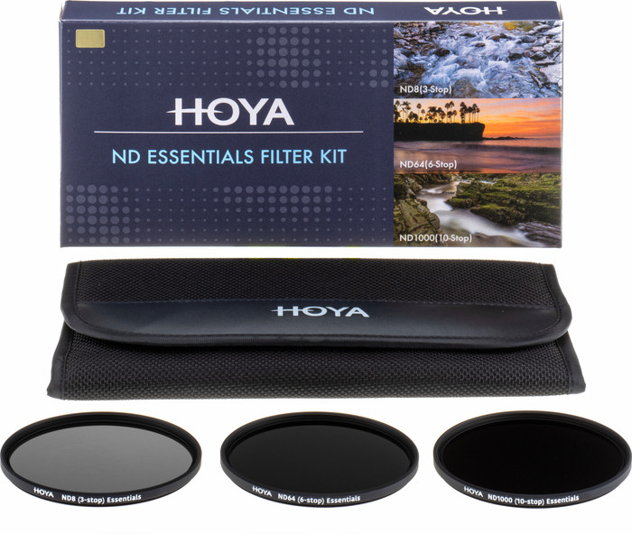 Hoya ND Essentials Filter Kit 8/64/1000 82mm packaging