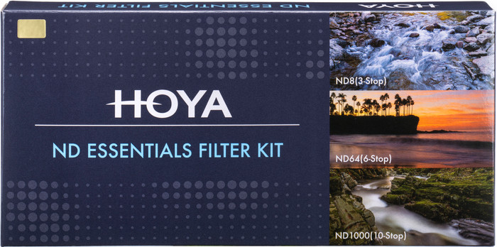 Hoya ND Essentials Filter Kit 8/64/1000 82mm packaging