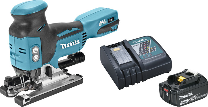 Makita DJV181ZJ + Makita Starterset 18V LXT 3,0 Ah BL1830B/DC18RC Main Image