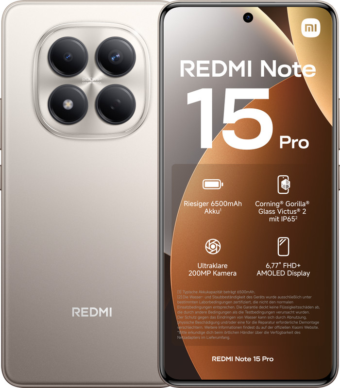 Redmi Note 15 Pro 256GB Gold 4G Main Image
