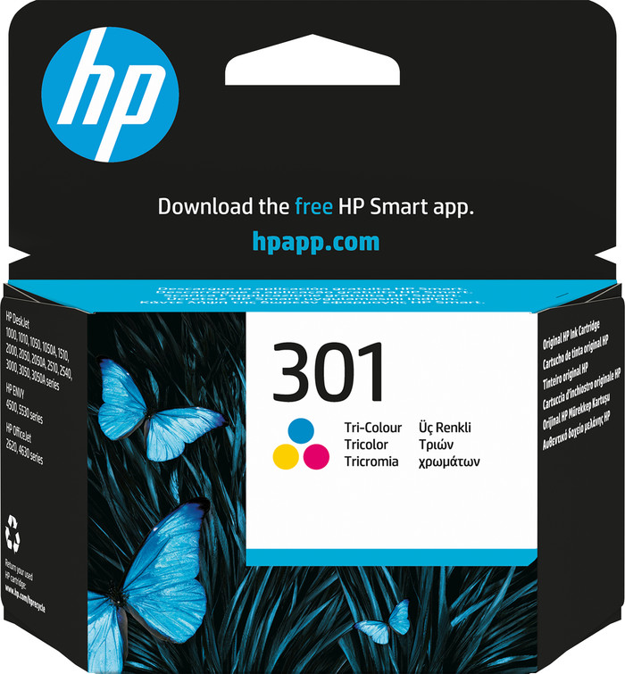 HP 301 Cartridge Color Main Image