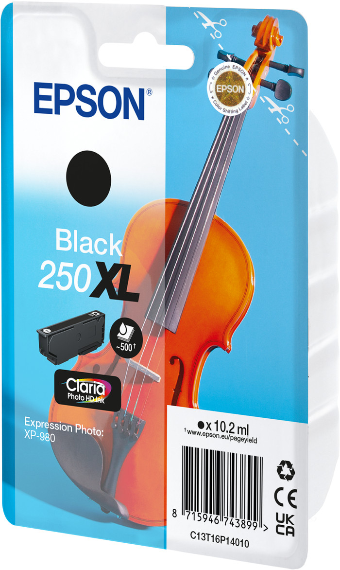 Epson 250XL Patrone Schwarz verpackung