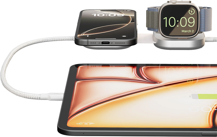 Zens Pro 2 Kabelloses Ladegerät 20 W Weiß vorne